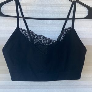 Target size small lace top black Cami